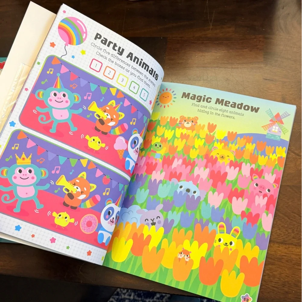 Rainbow‎ Kingdom Activity Book with Stickers and cut outs - 5 pack